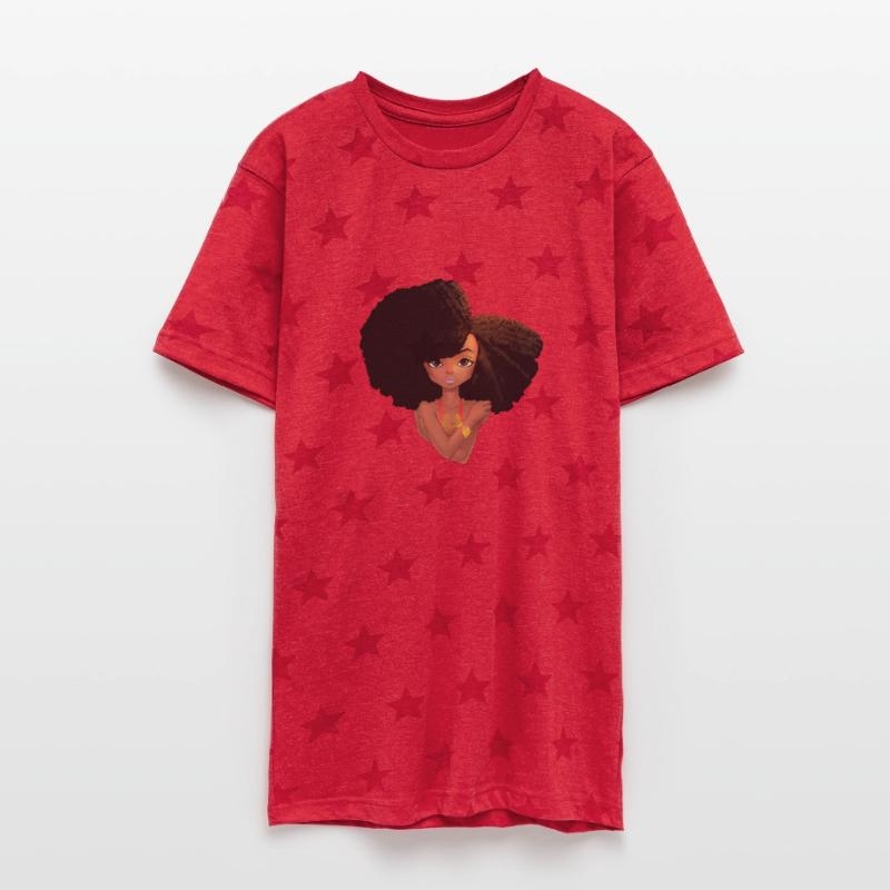 Afro Fabulous! Unisex Adult Star Printed T-Shirt