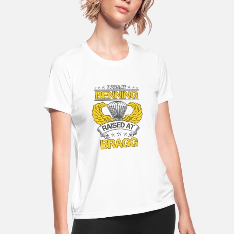Airborne Paratrooper Flag US Army Military Womens Sport T-Shirt