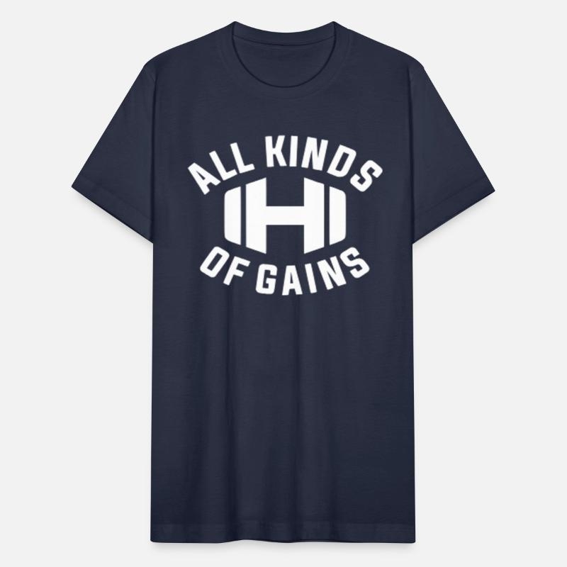 All Kinds Of Gains Logo Black T-shirt Hodgetwins Unisex Jersey T-Shirt