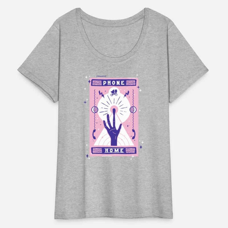 E.T. The Extra-Terrestrial Finger Phone Home Womens Plus Size T-Shirt