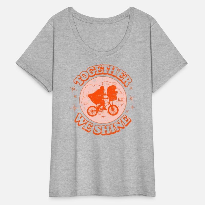 E.T. The Extra-Terrestrial Together We Shine Womens Plus Size T-Shirt