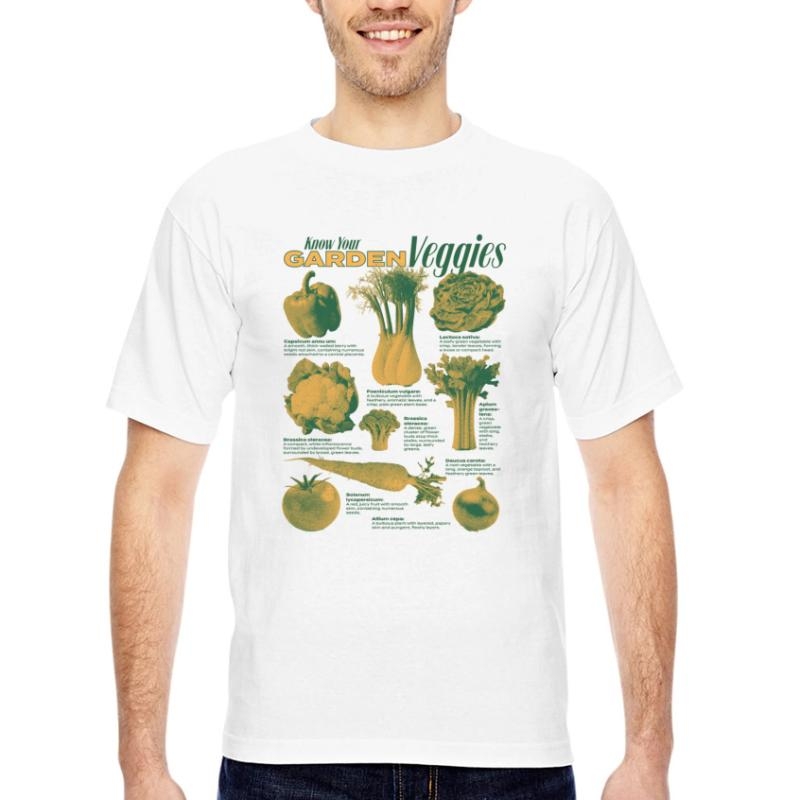 Garden Veggies Design Bayside Unisex Heavyweight USA Made T-Shirt