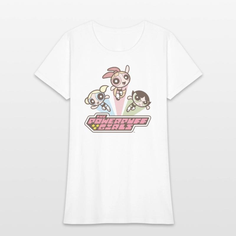 Powerpuff Girls Vintage Womens T-Shirt