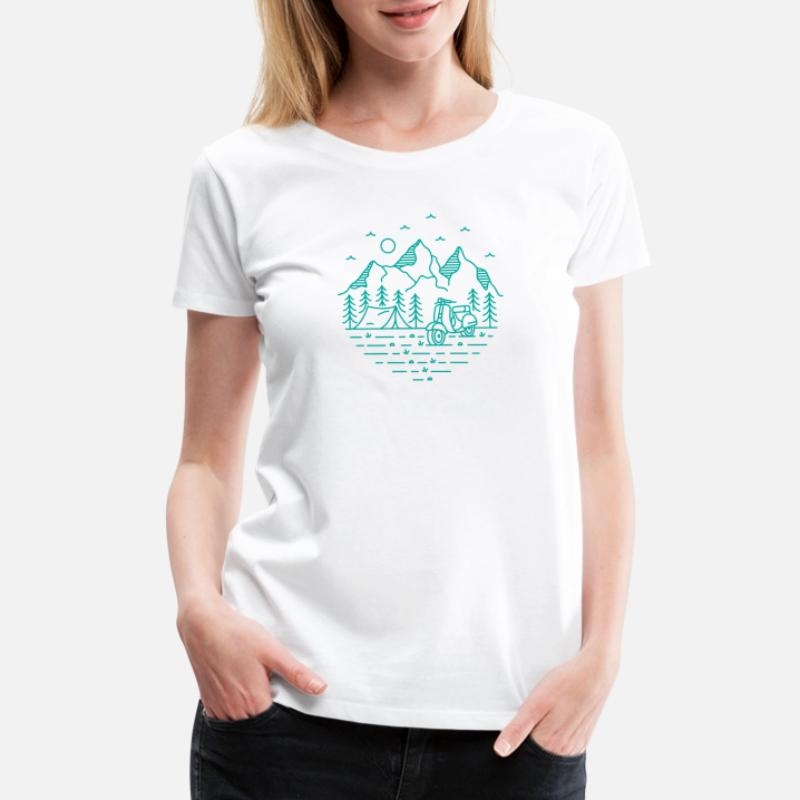 Scooter Adventure 2 Womens Premium T-Shirt